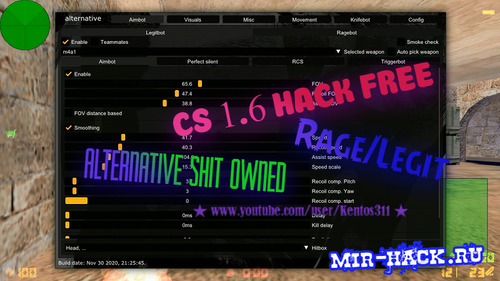 CS 1.6 чит ( Rage/Legit ) alternative shit owned free